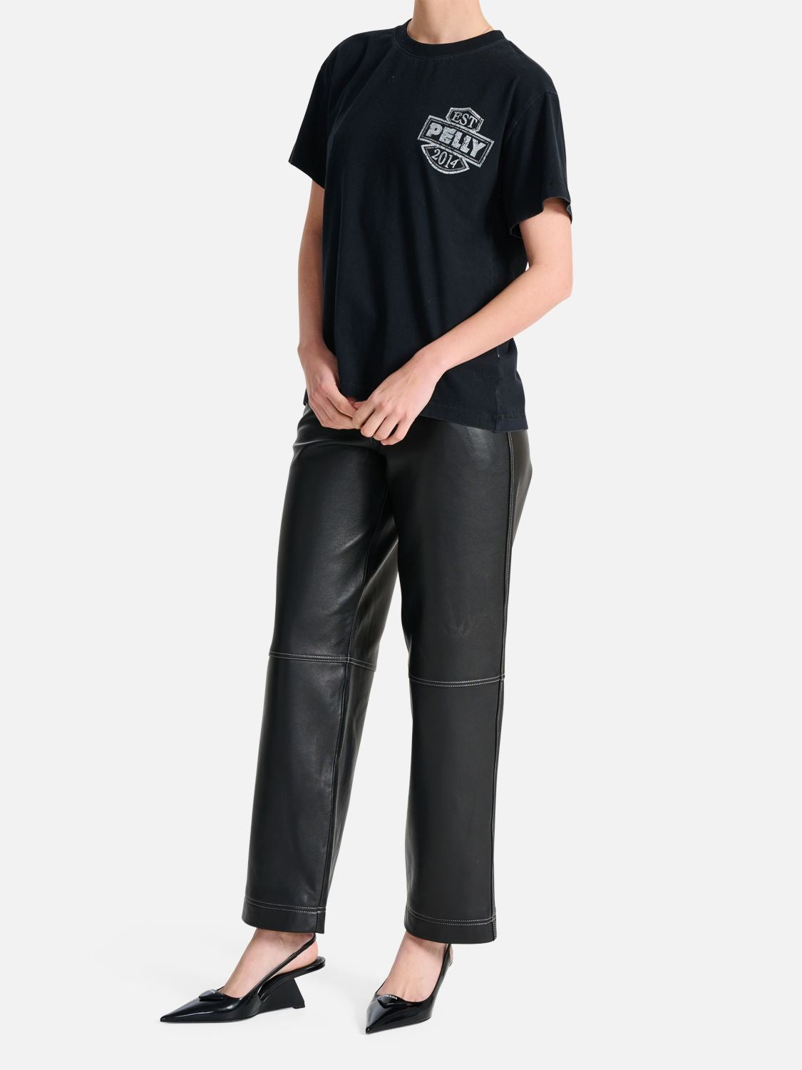 ENA PELLY - Motor Vibe Tee (Washed Black)