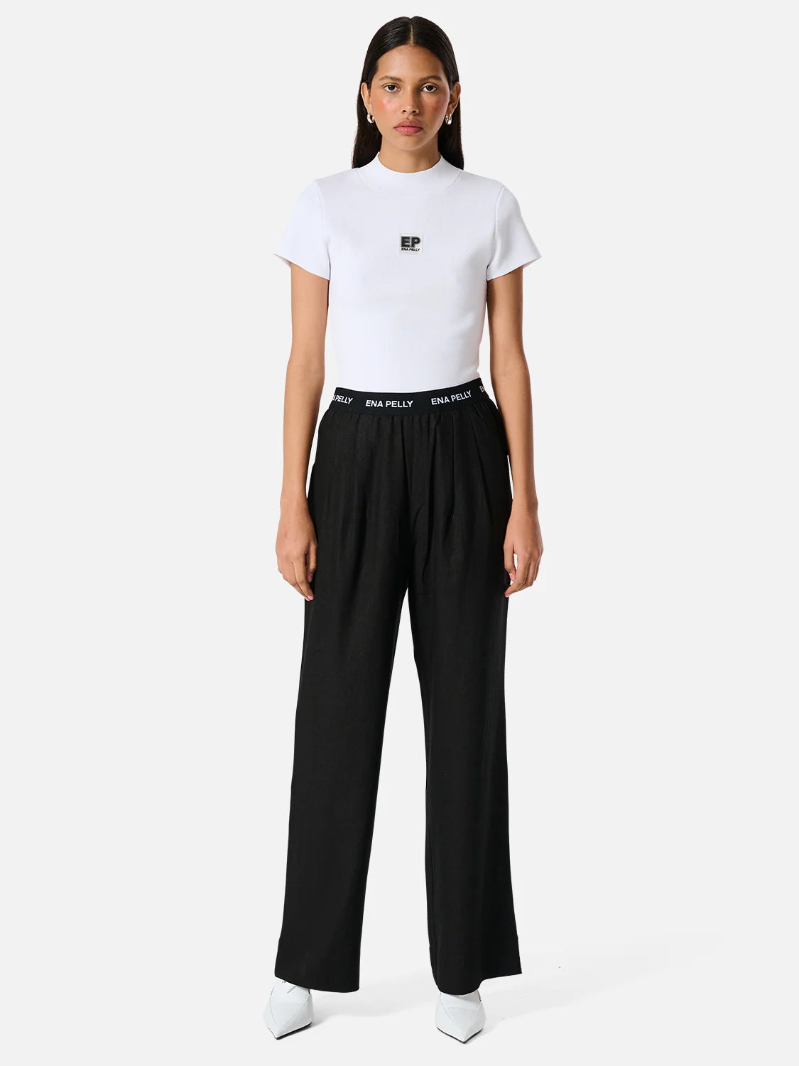 Elysian Collective Ena Pelly Myla Soft Tailoring Pant Black