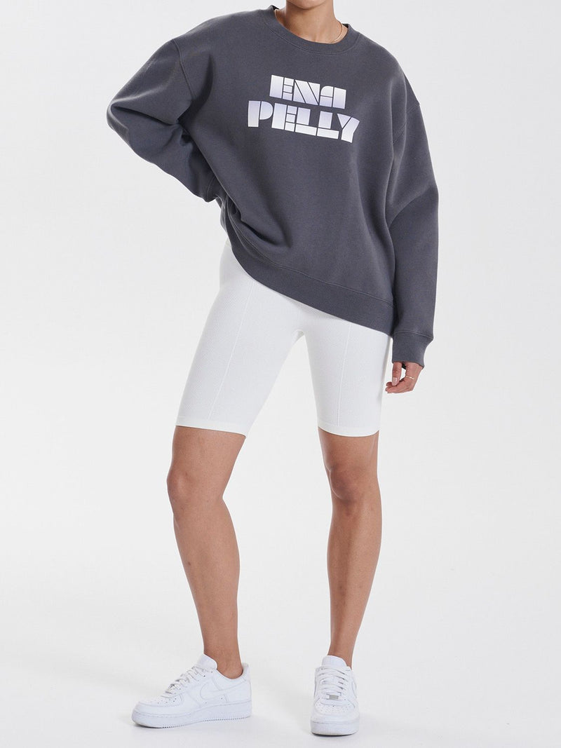 Elysian Collective Ena Pelly Ombre Sweater Charcoal
