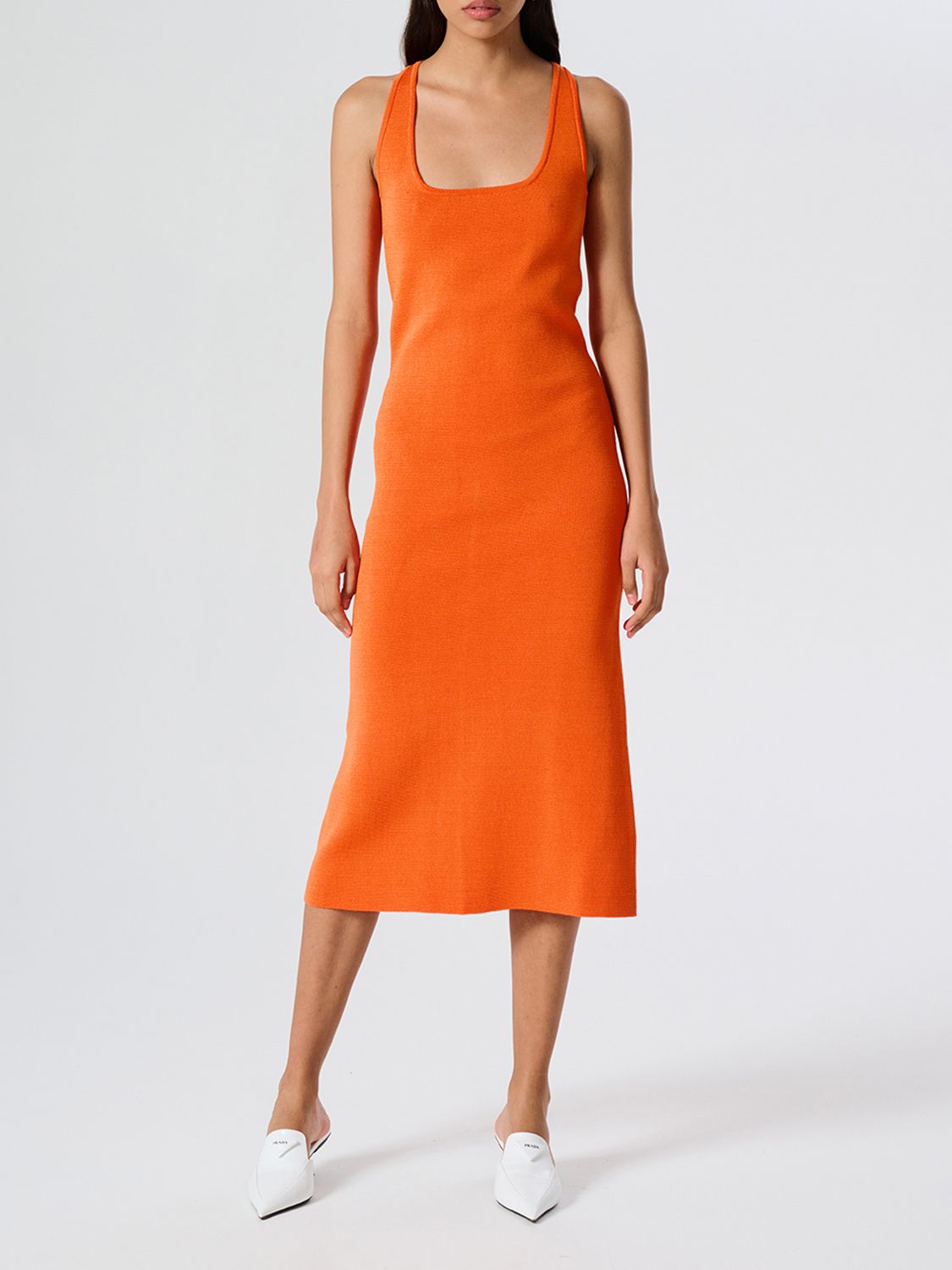 Elysian Collective Ena Pelly Riri Crepe Sleeveless Dress Firecracker