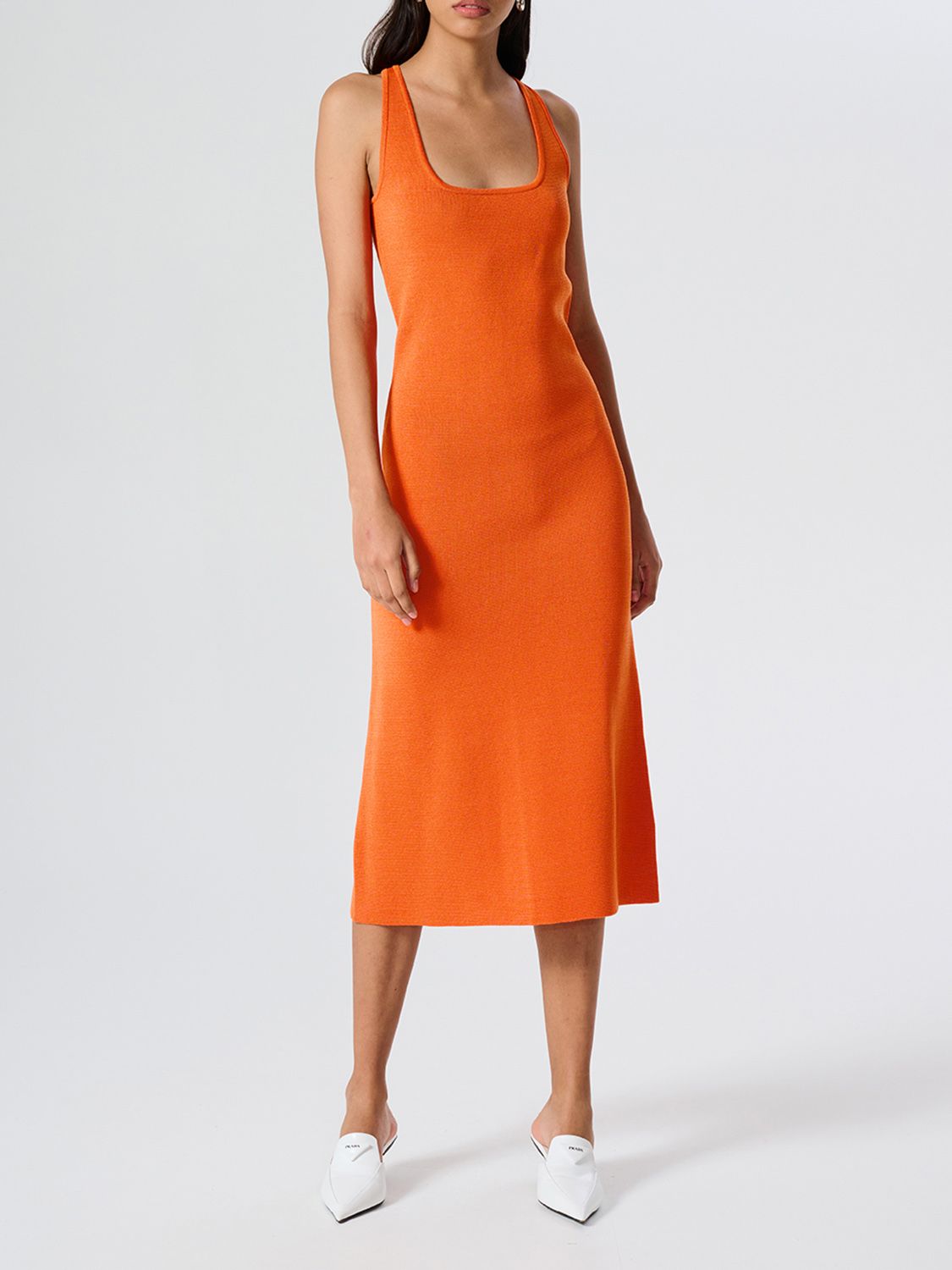 Elysian Collective Ena Pelly Riri Crepe Sleeveless Dress Firecracker