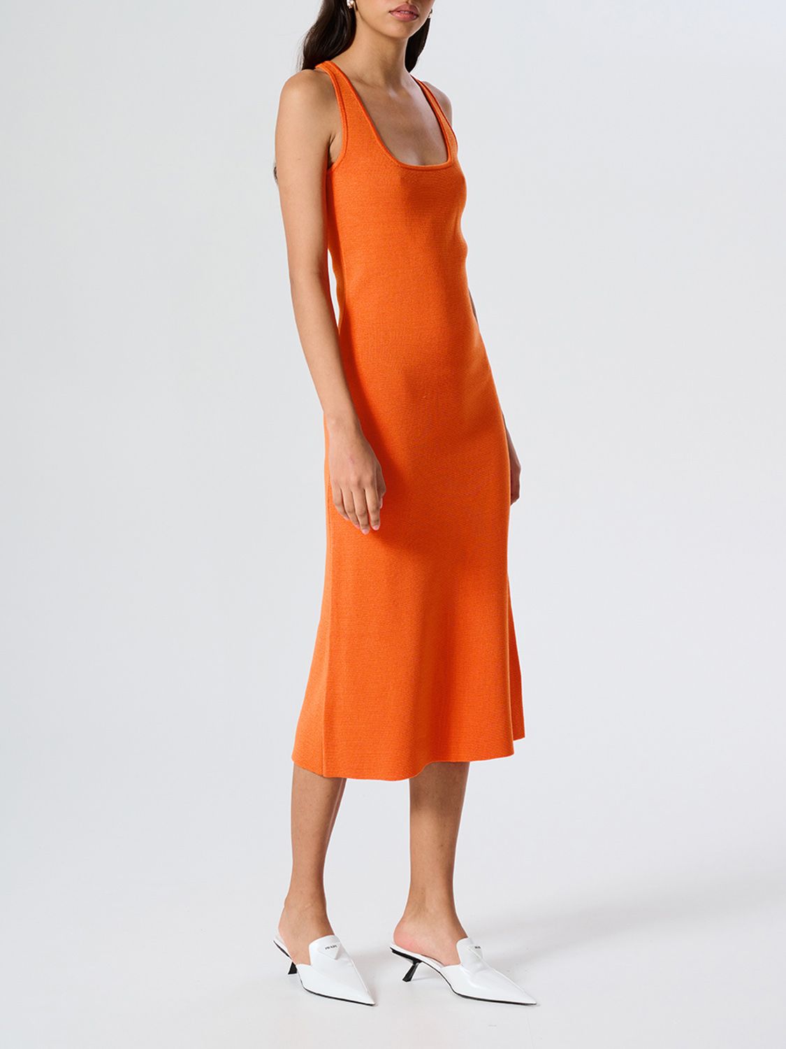 Elysian Collective Ena Pelly Riri Crepe Sleeveless Dress Firecracker