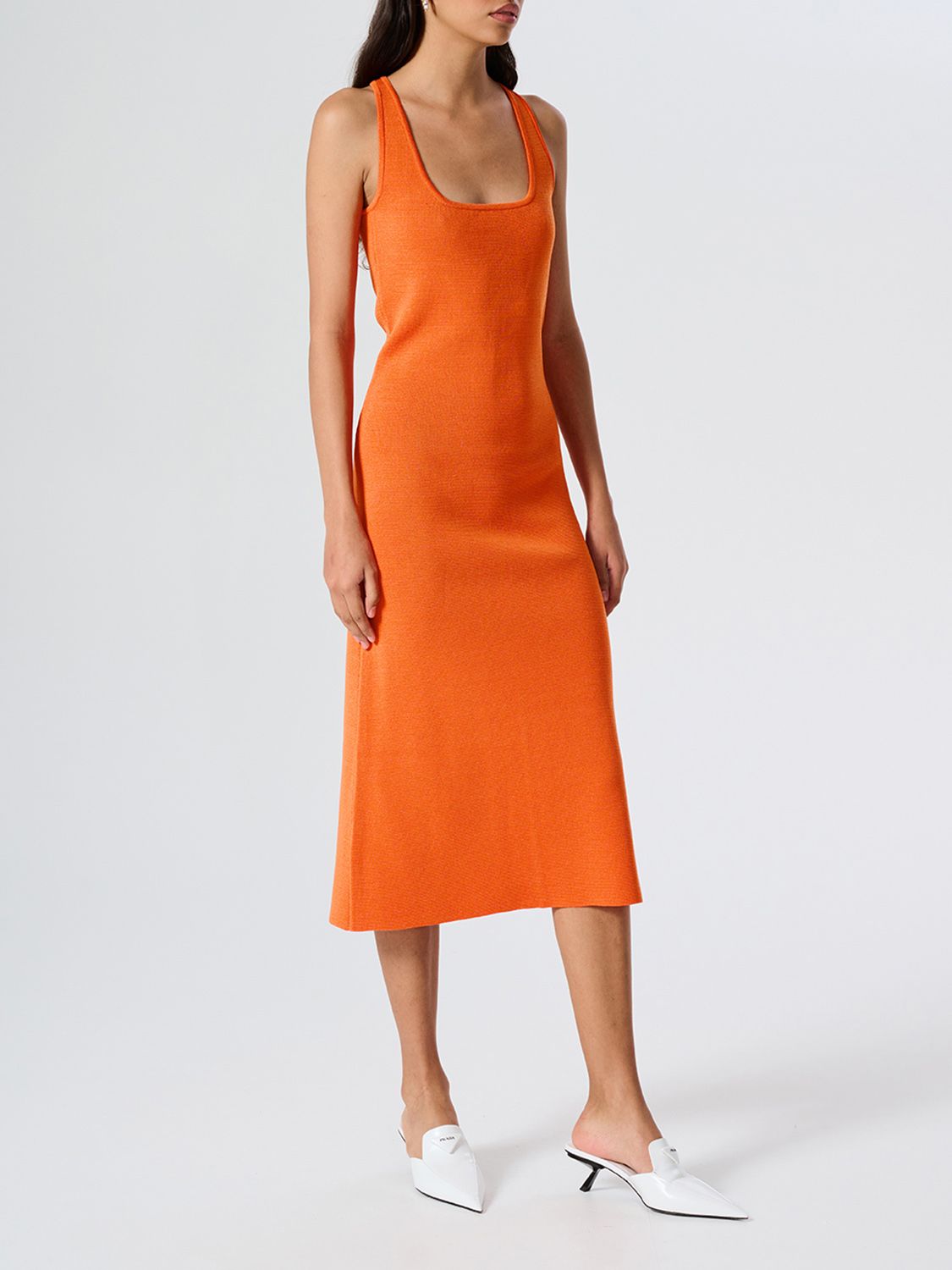 Elysian Collective Ena Pelly Riri Crepe Sleeveless Dress Firecracker