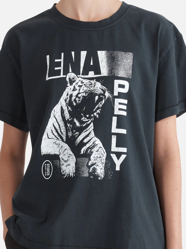 Elysian Collective Ena Pelly Roaring Tiger Relaxed Tee Vintage Black