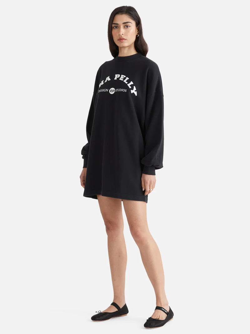 Elysian Collective Ena Pelly Studios Sweater Dress Washed Black