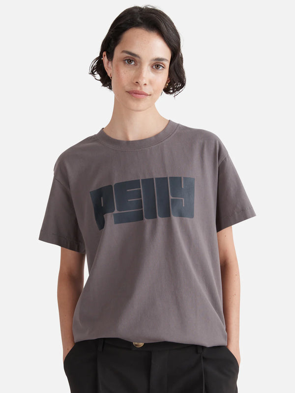 ENA PELLY - Text Tee (Charcoal)