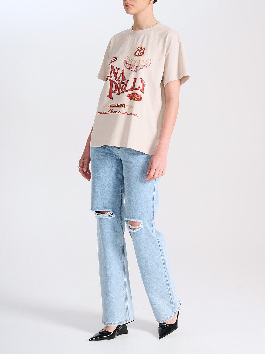 Elysian Collective Ena Pelly Wings Tee Alabaster