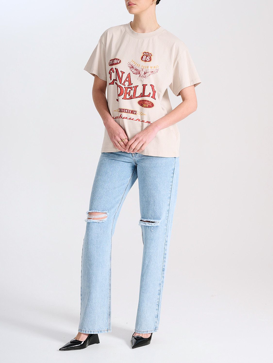 Elysian Collective Ena Pelly Wings Tee Alabaster