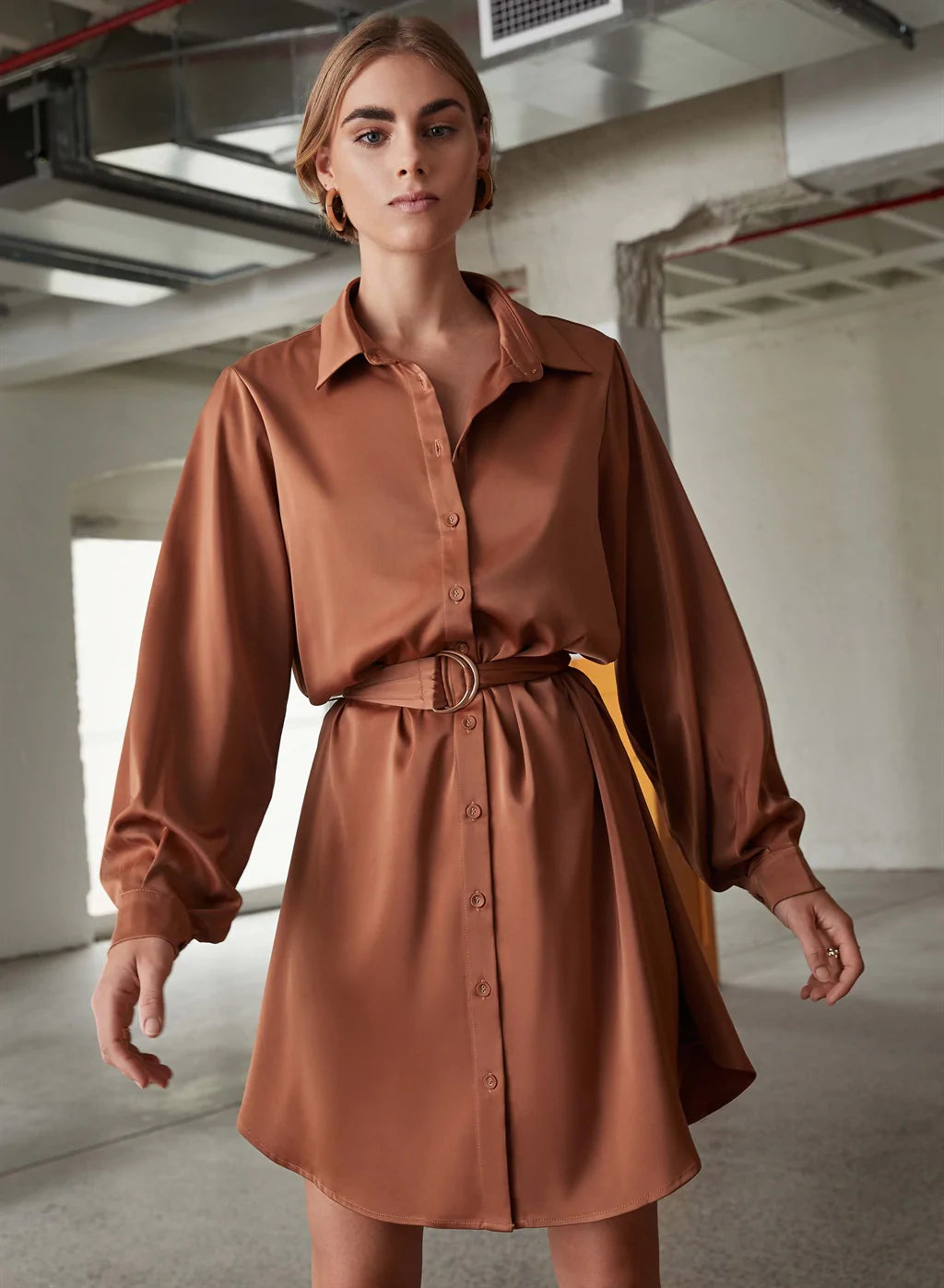 Elysian Collective Esmaee Solitude Shirt Dress