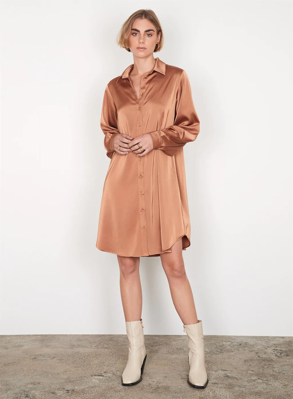 Elysian Collective Esmaee Solitude Shirt Dress