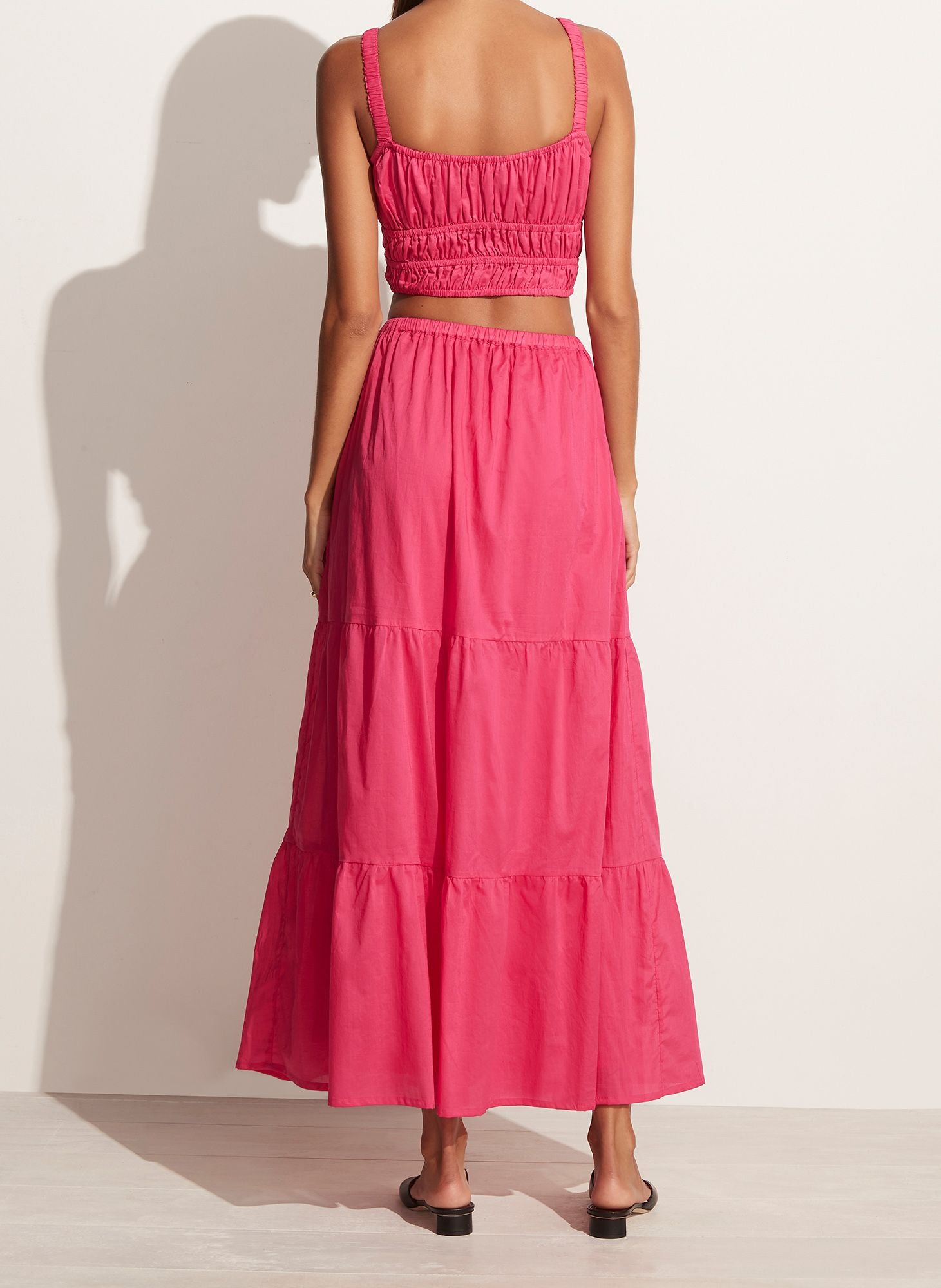 Elysian Collective Faithfull The Brand Ellaine Maxi Skirt Fuchsia