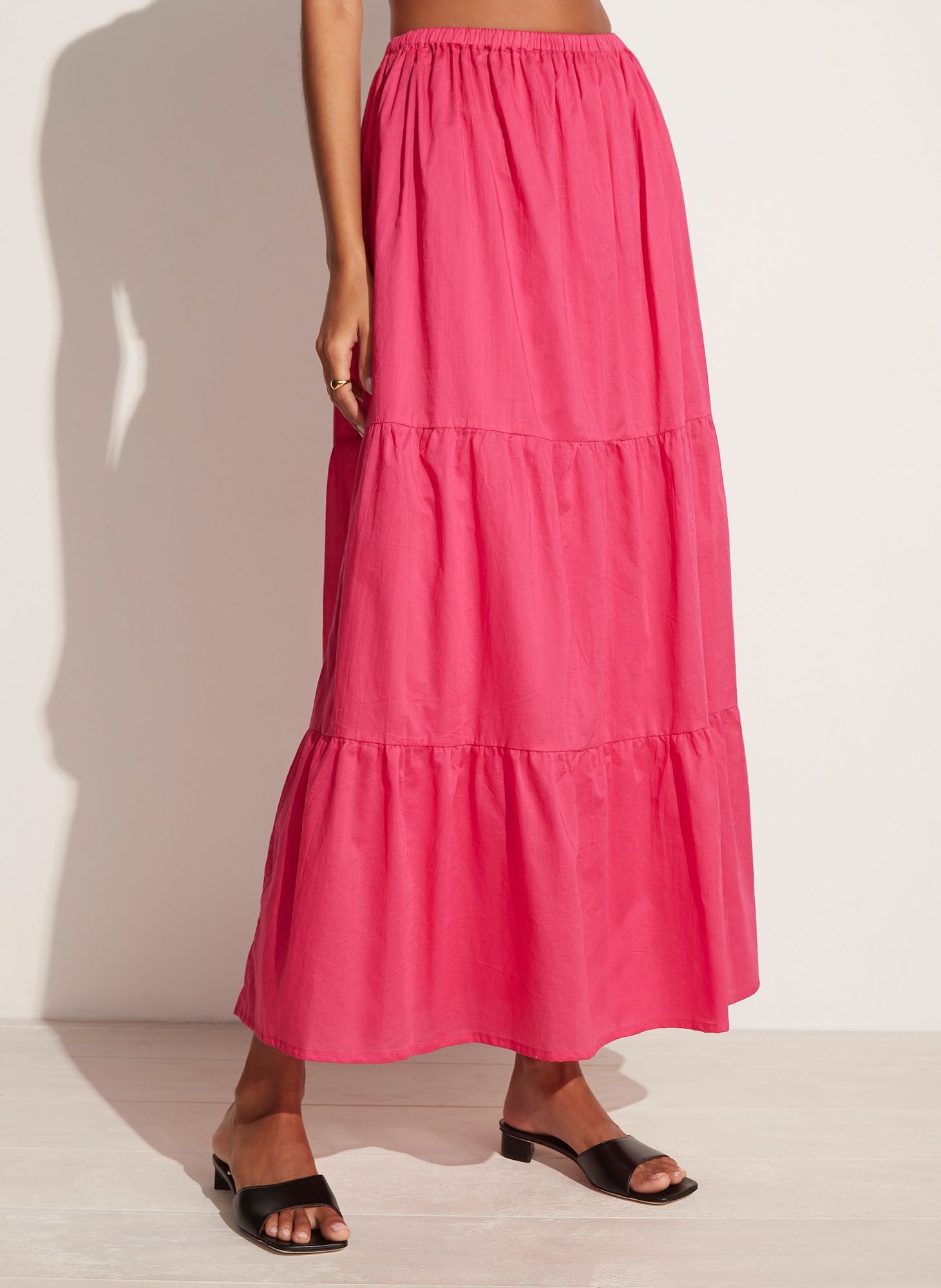 Elysian Collective Faithfull The Brand Ellaine Maxi Skirt Fuchsia