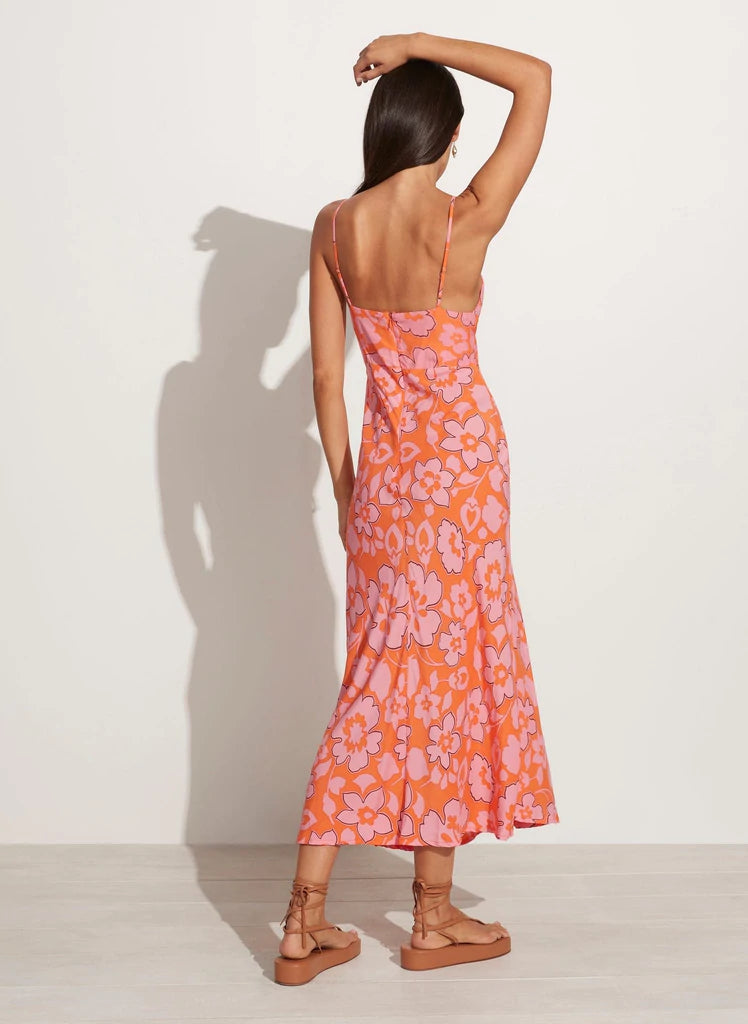 Elysian Collective Faithfull The Brand Shayne Midi Dress Paraiso Floral Print
