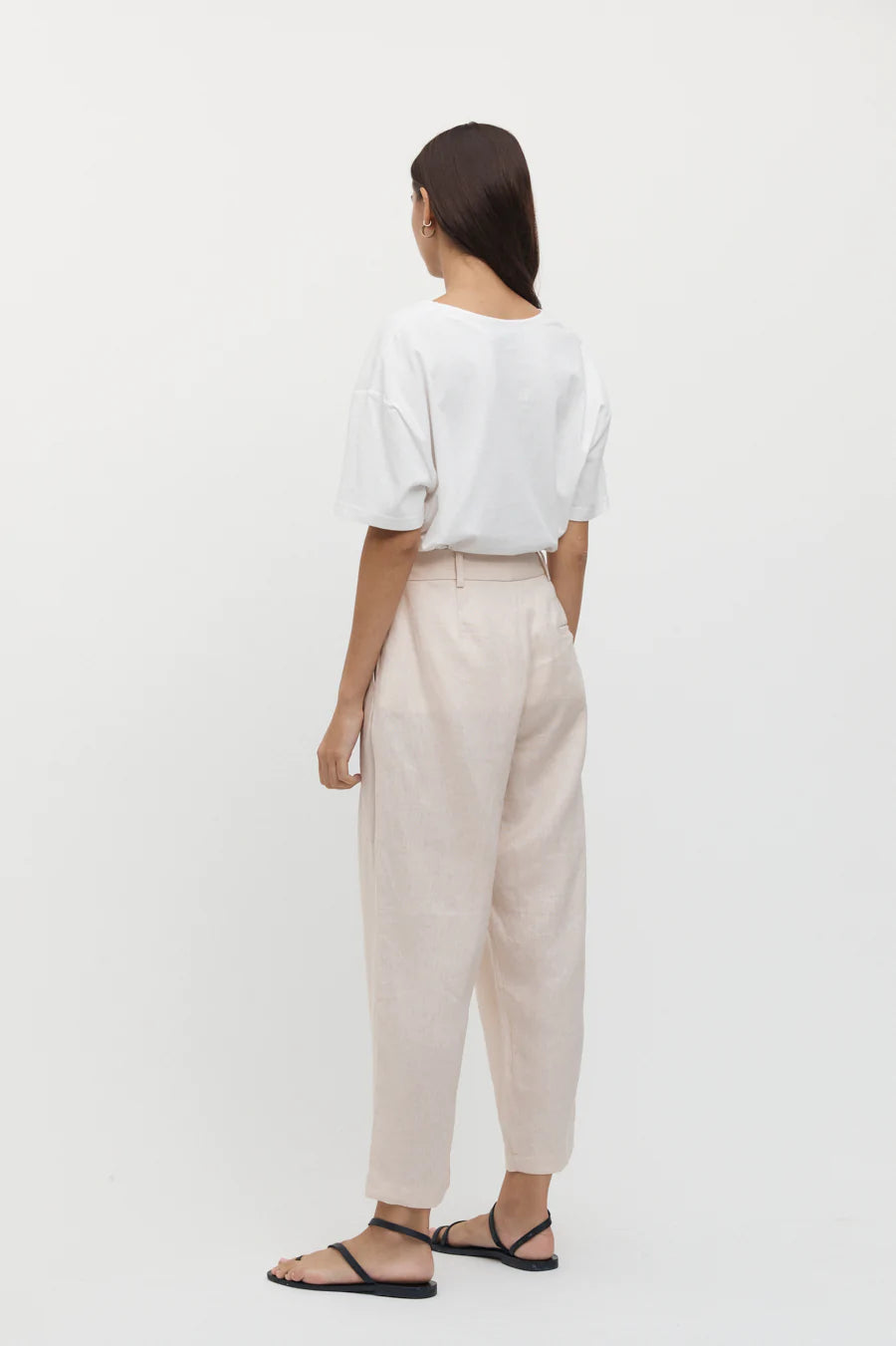 Elysian Collective Friend of Audrey Emillon Linen Trouser Bone