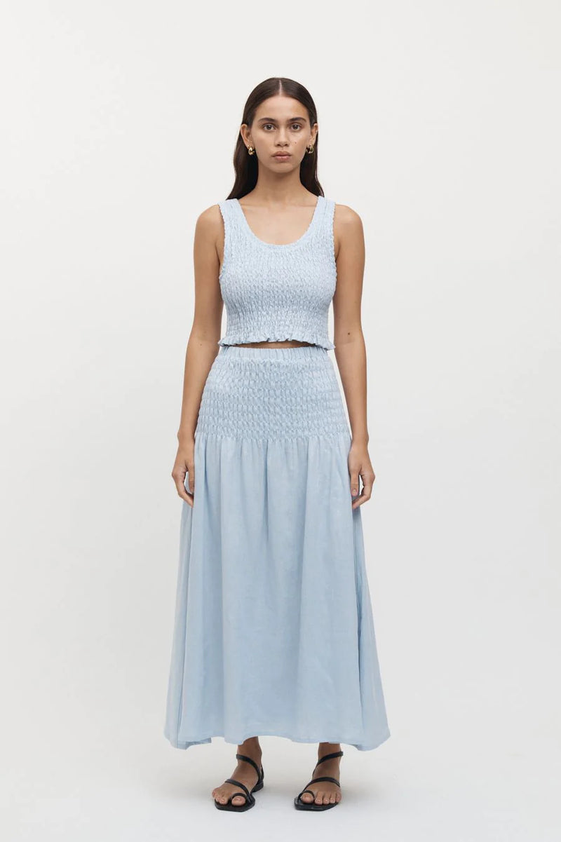 True linen skirt of fending hot sale