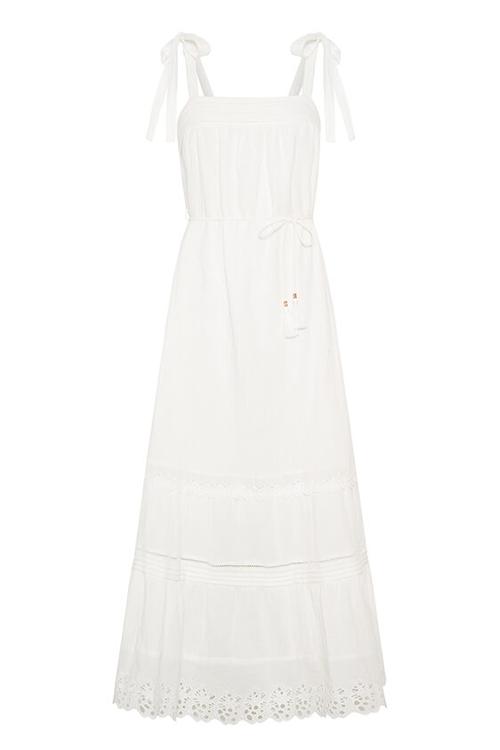 Elysian Collective Kivari Isla Maxi Dress White