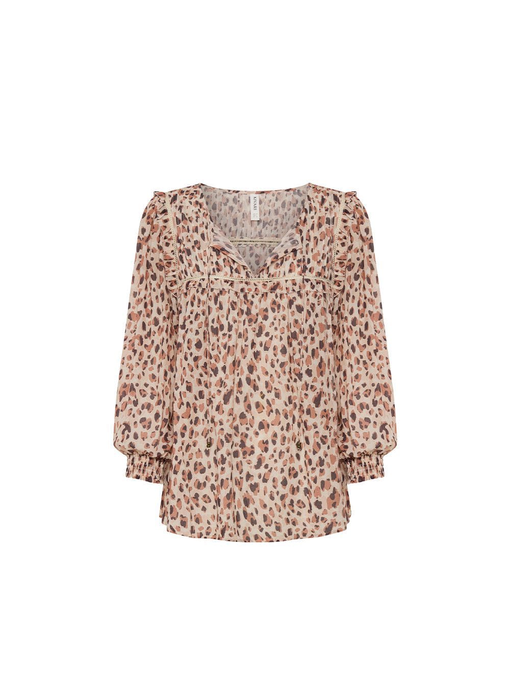 KIVARI - Nadia Blouse (Leopard)