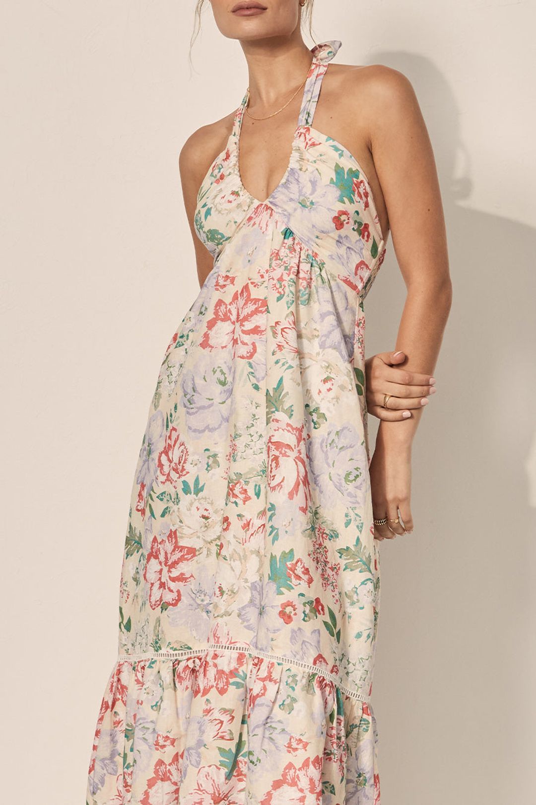 Elysian Collective Kivari Watson Halterneck Maxi Dress