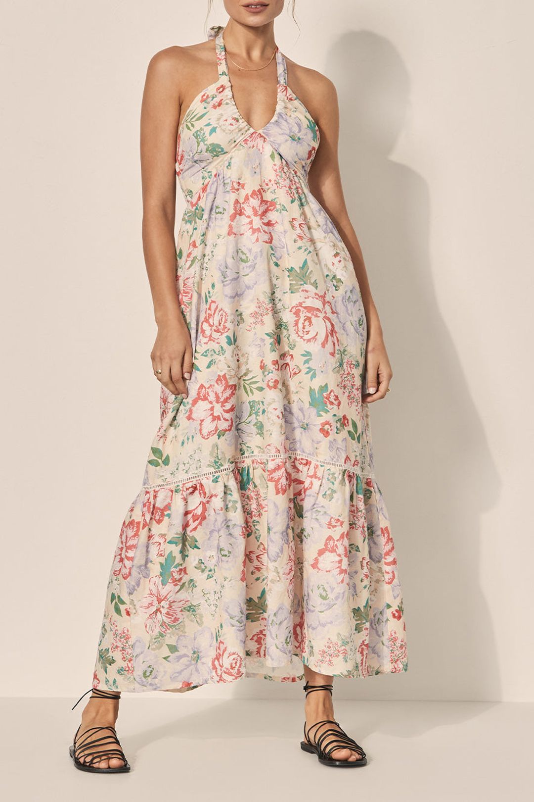 Elysian Collective Kivari Watson Halterneck Maxi Dress