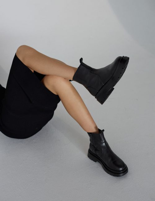 Elysian Collective La Tribe Yasmin Platform Boot Black