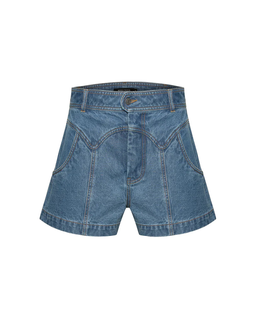 Elysian Collective Magali Pascal Harriet Shorts Blue