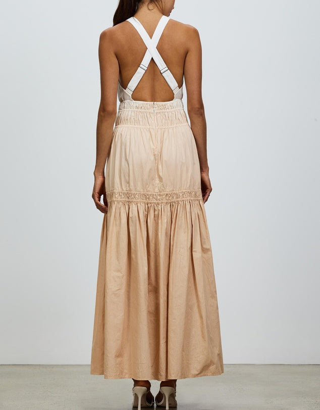 Elysian Collective Magali Pascal Kirana Maxi Dress Sunset Peach