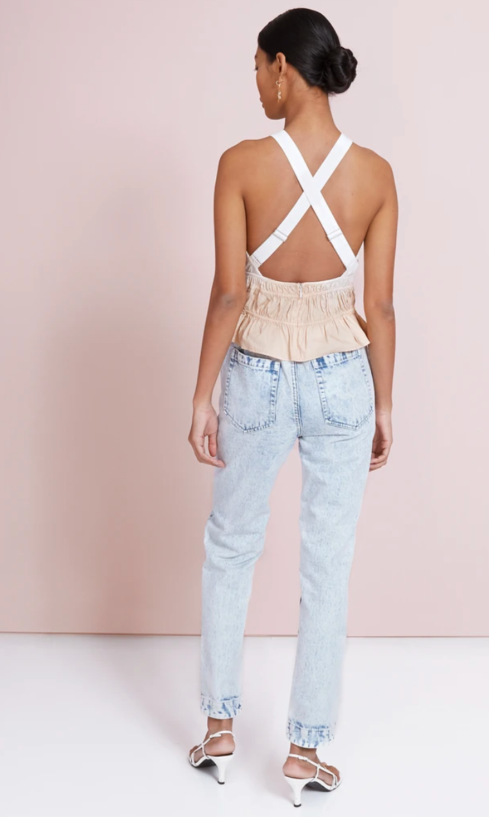 Elysian Collective Magali Pascal Kirana Top Sunset Peach