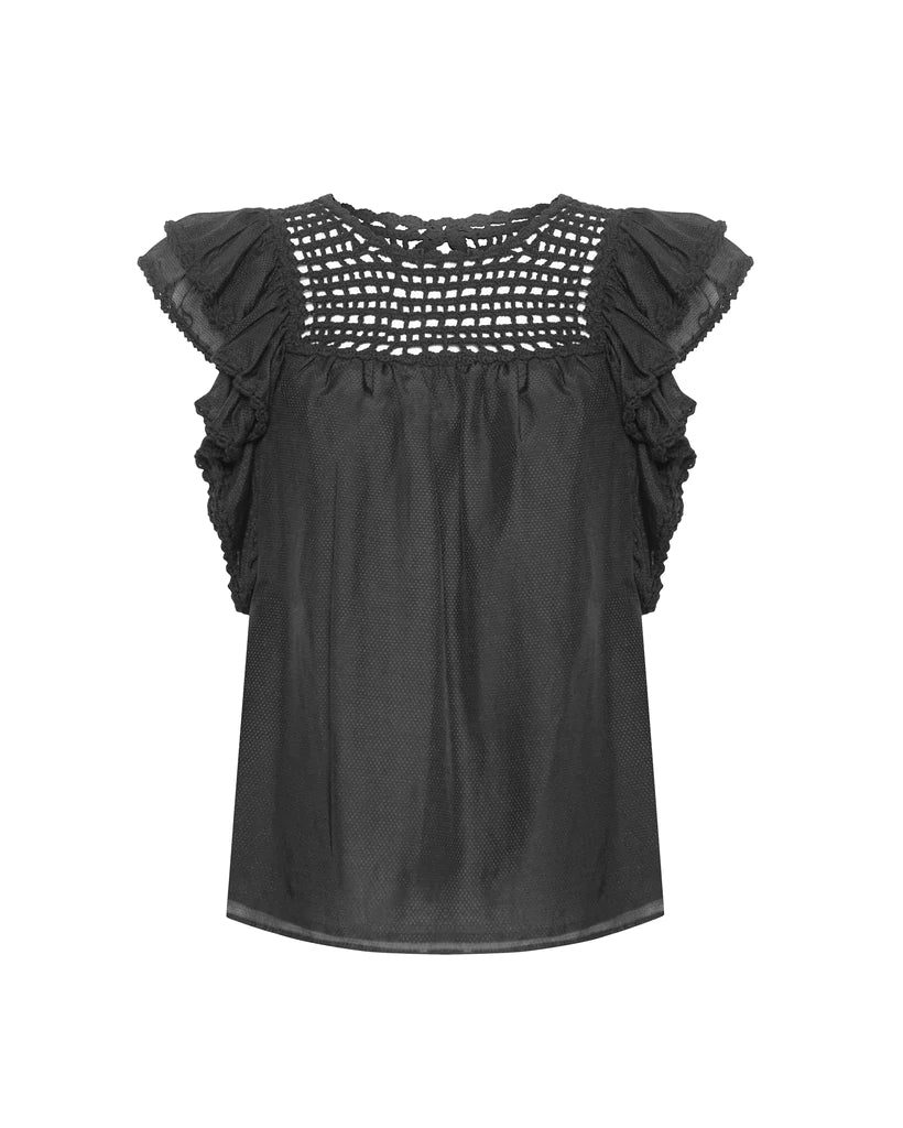 Elysian Collective Magali Pascal Lottie Top Black