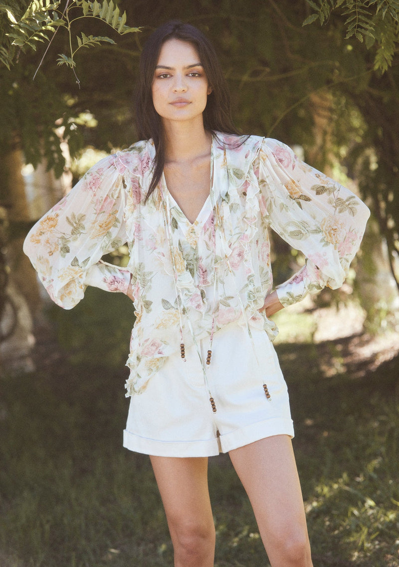 Elysian Collective Ministry of Style Garden Party Ruffle Blouse