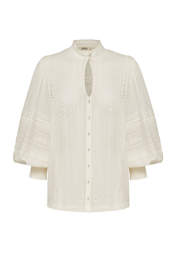 Elysian Collective Ministry of Style Mystical Embroidery Blouse Ivory