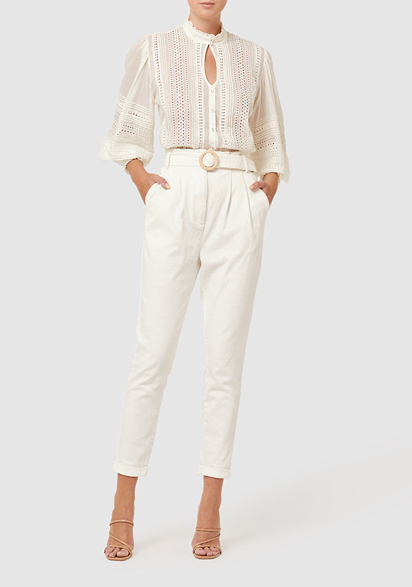 Elysian Collective Ministry of Style Mystical Embroidery Blouse Ivory