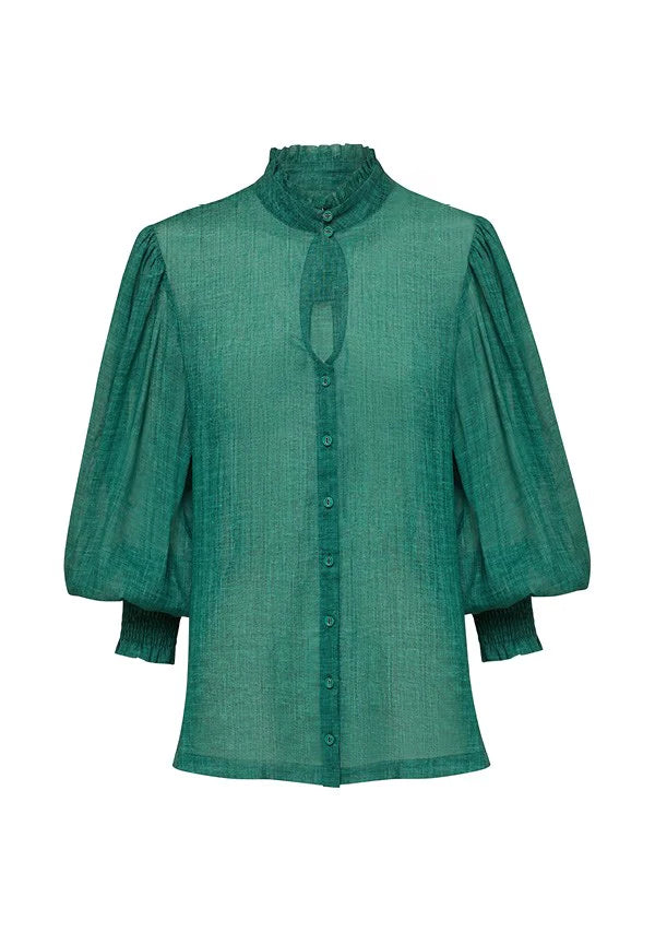 Elysian Collective Ministry of Style Enchanted Blouse Pine