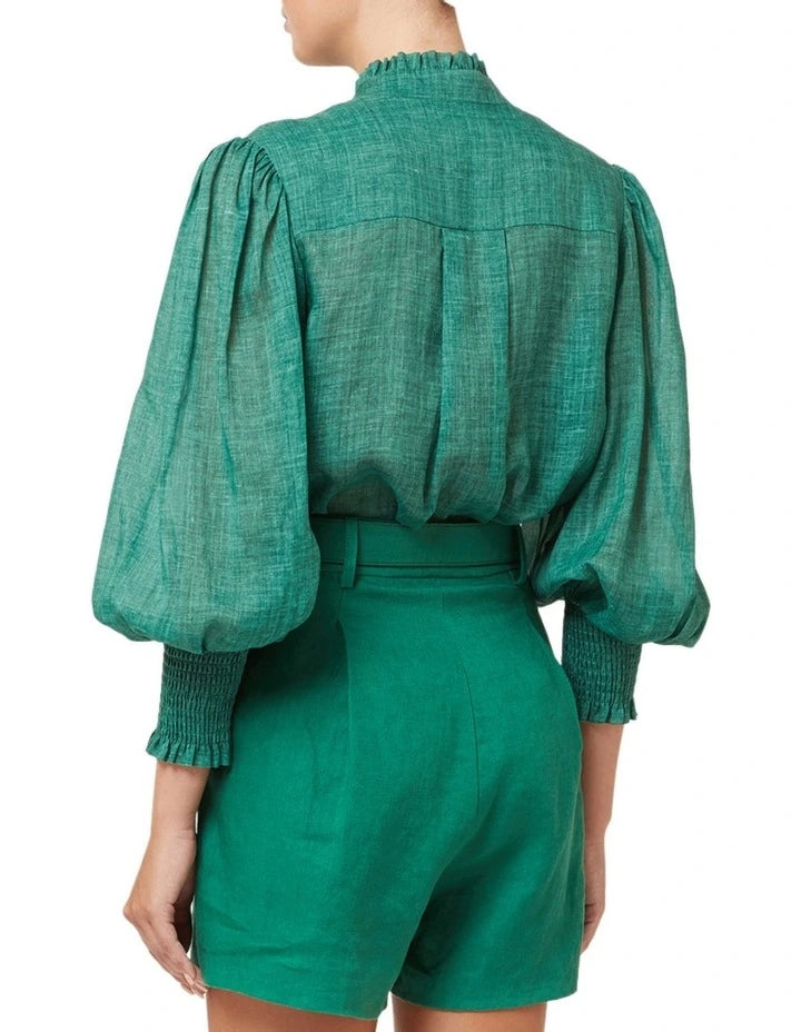 Elysian Collective Ministry of Style Enchanted Blouse Pine