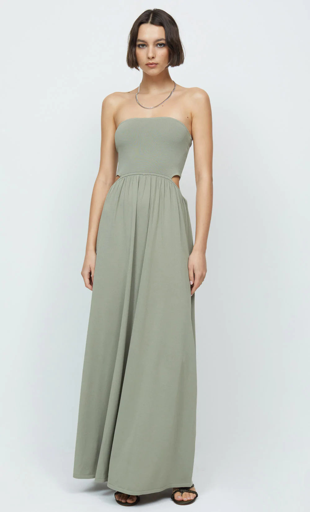 Elysian Collective Miranda Knit Dress Sage