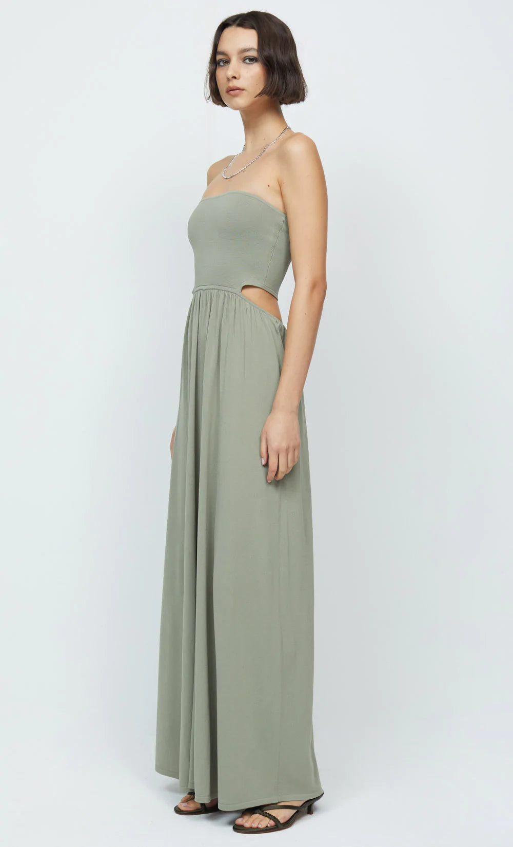 Elysian Collective Miranda Knit Dress Sage