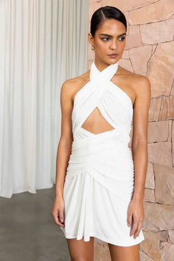 Elysian Collective Misha Callie Mini Dress White