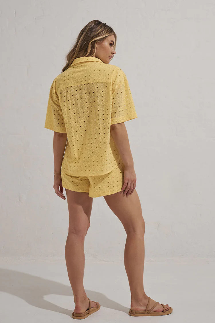 Elysian Collective Mon Renn Radiate Shirt Lemon Sorbet