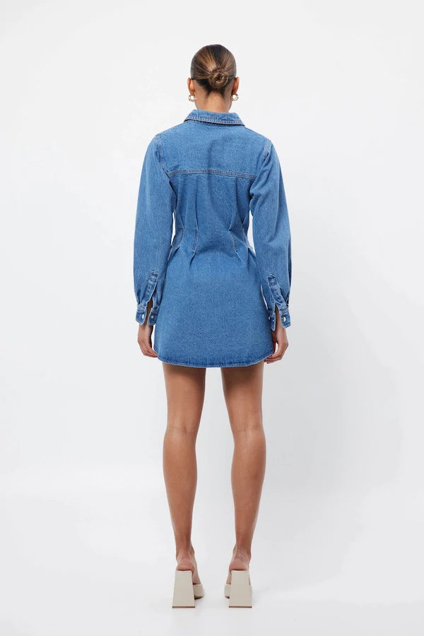 Mossman top denim dress