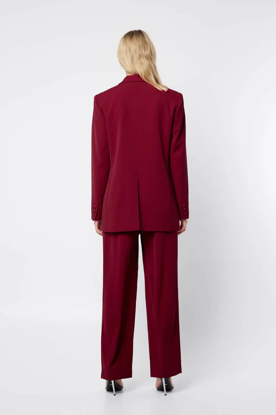 Elysian Collective Mossman Ride This Out Blazer Crimson