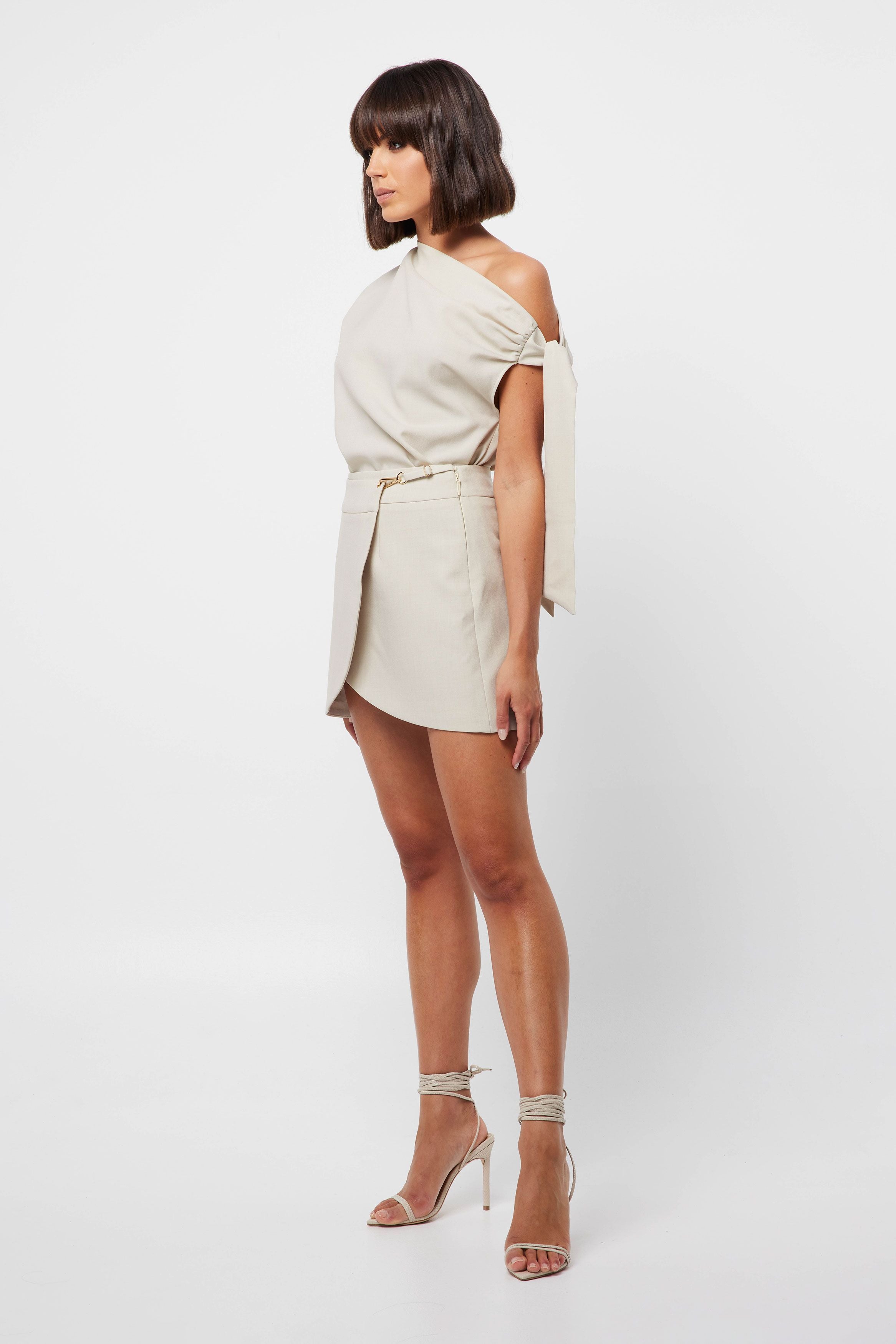 Elysian Collective Mossman Spectrum Mini Skirt Natural