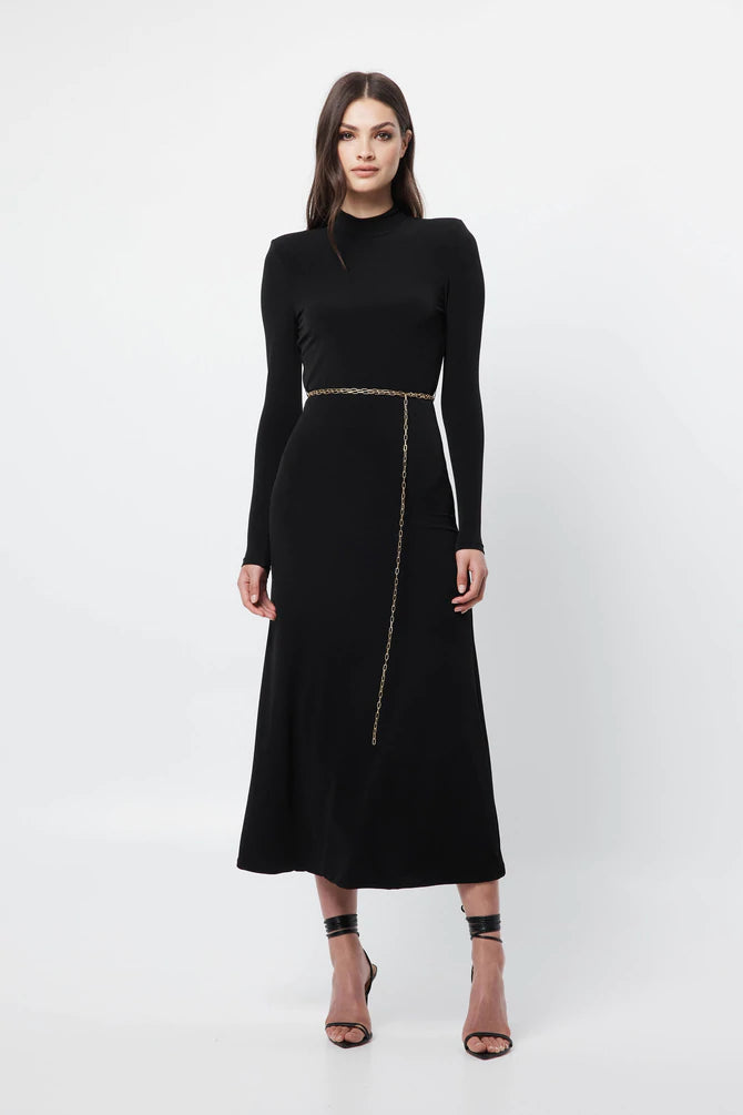 Elysian Collective Mossman Utopia Midi Dress Black