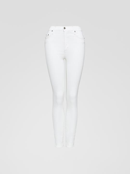 Elysian Collective Nobody Denim Siren Skinny White Ankle Comfort