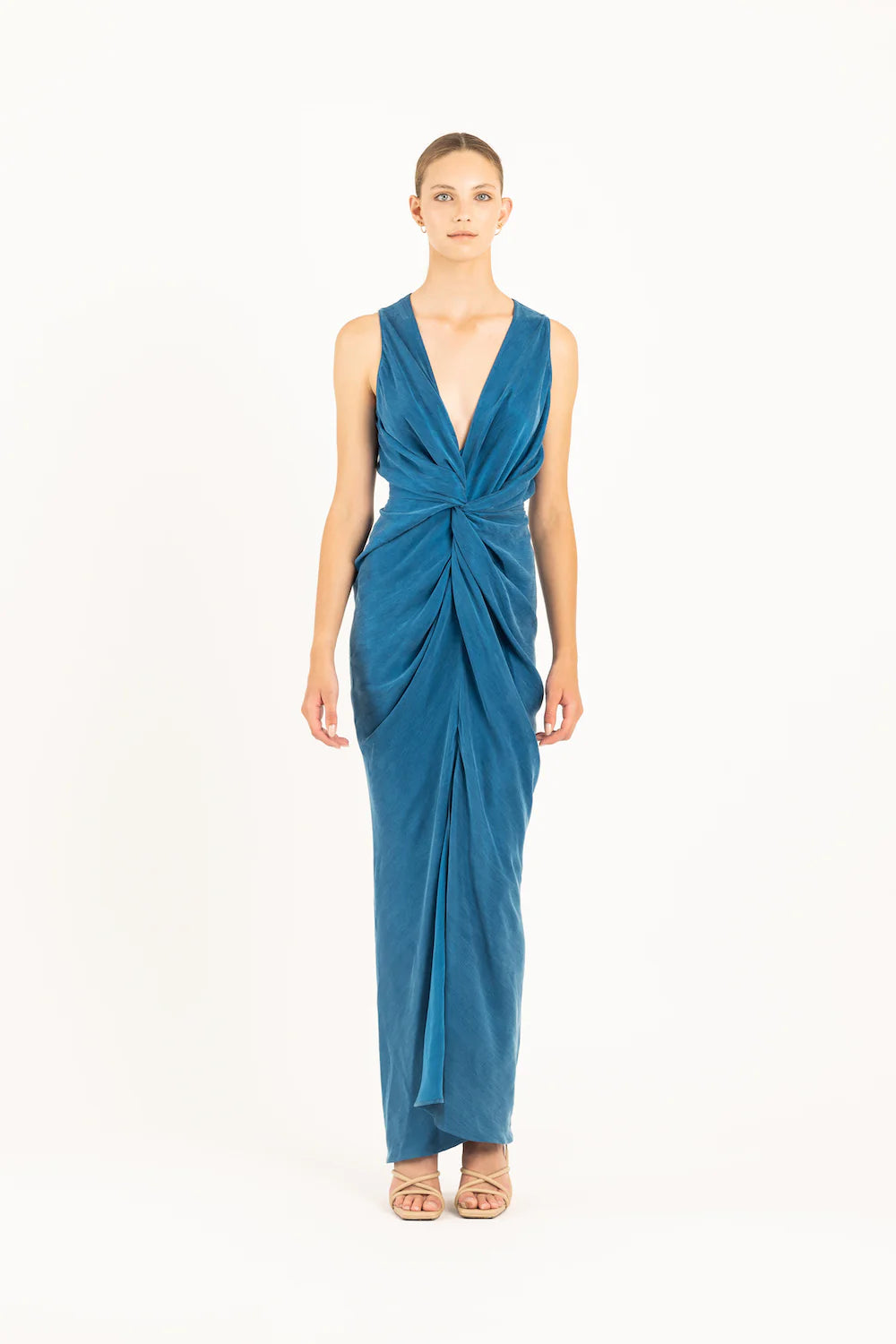 Elysian Collective One Fell Swoop Gaia Maxi Dress Egyptian Blue