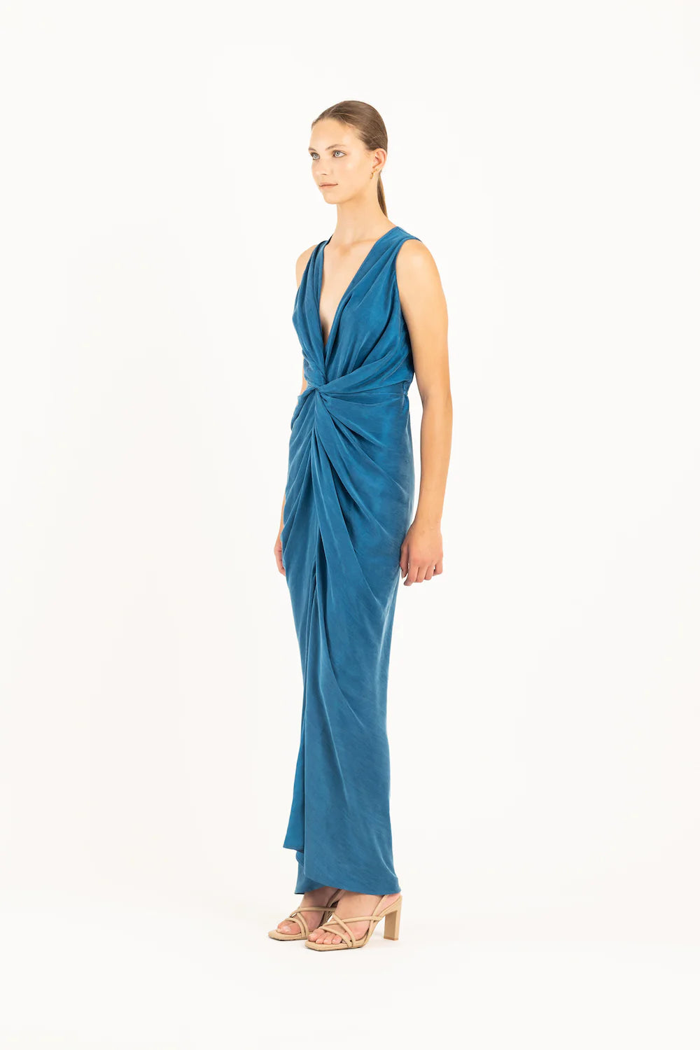 Elysian Collective One Fell Swoop Gaia Maxi Dress Egyptian Blue