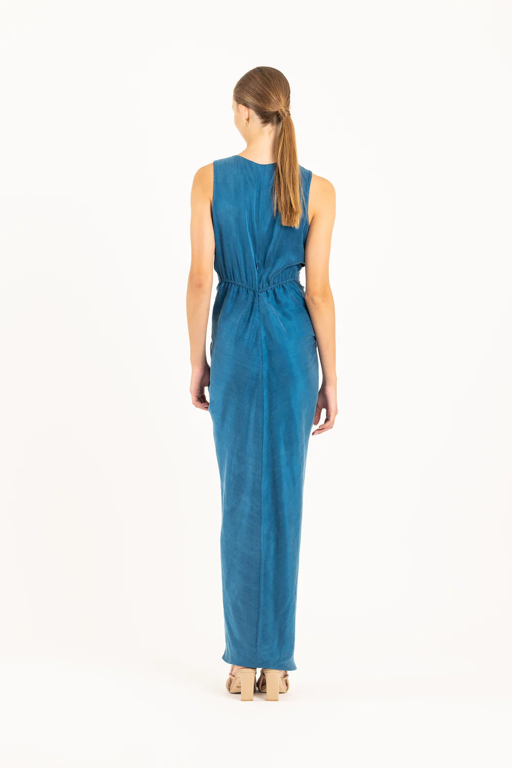 Elysian Collective One Fell Swoop Gaia Maxi Dress Egyptian Blue