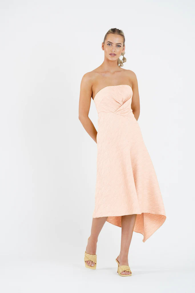 Elysian Collective One Fell Swoop Quartz Midi Dress Blossum