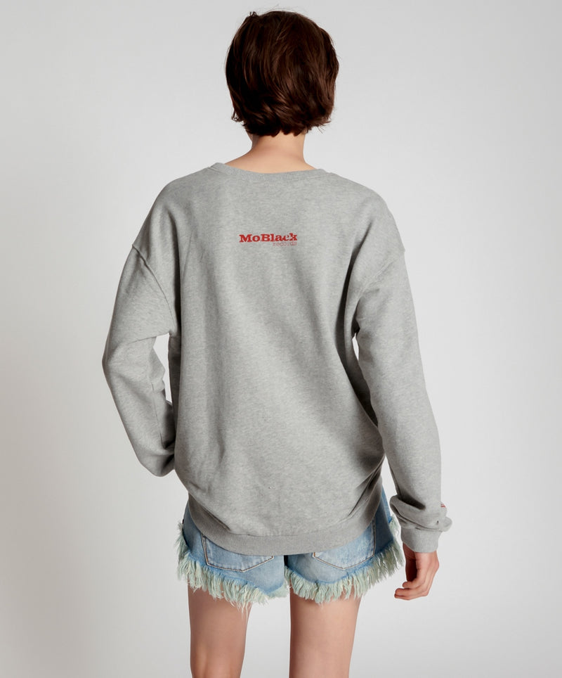 Elysian Collective One Teaspoon Moblack Mind Frequencies Chiilli Sweater Grey Marle