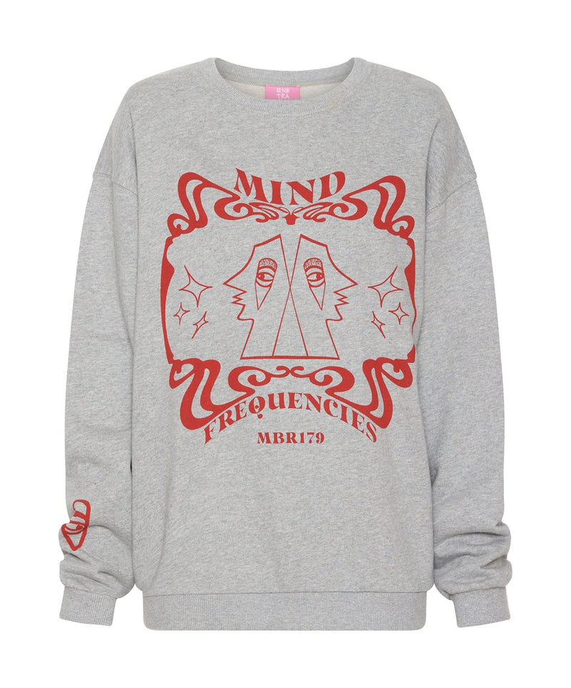 ONE TEASPOON - Moblack Mind Frequencies Chilli Sweater (Grey Marle)
