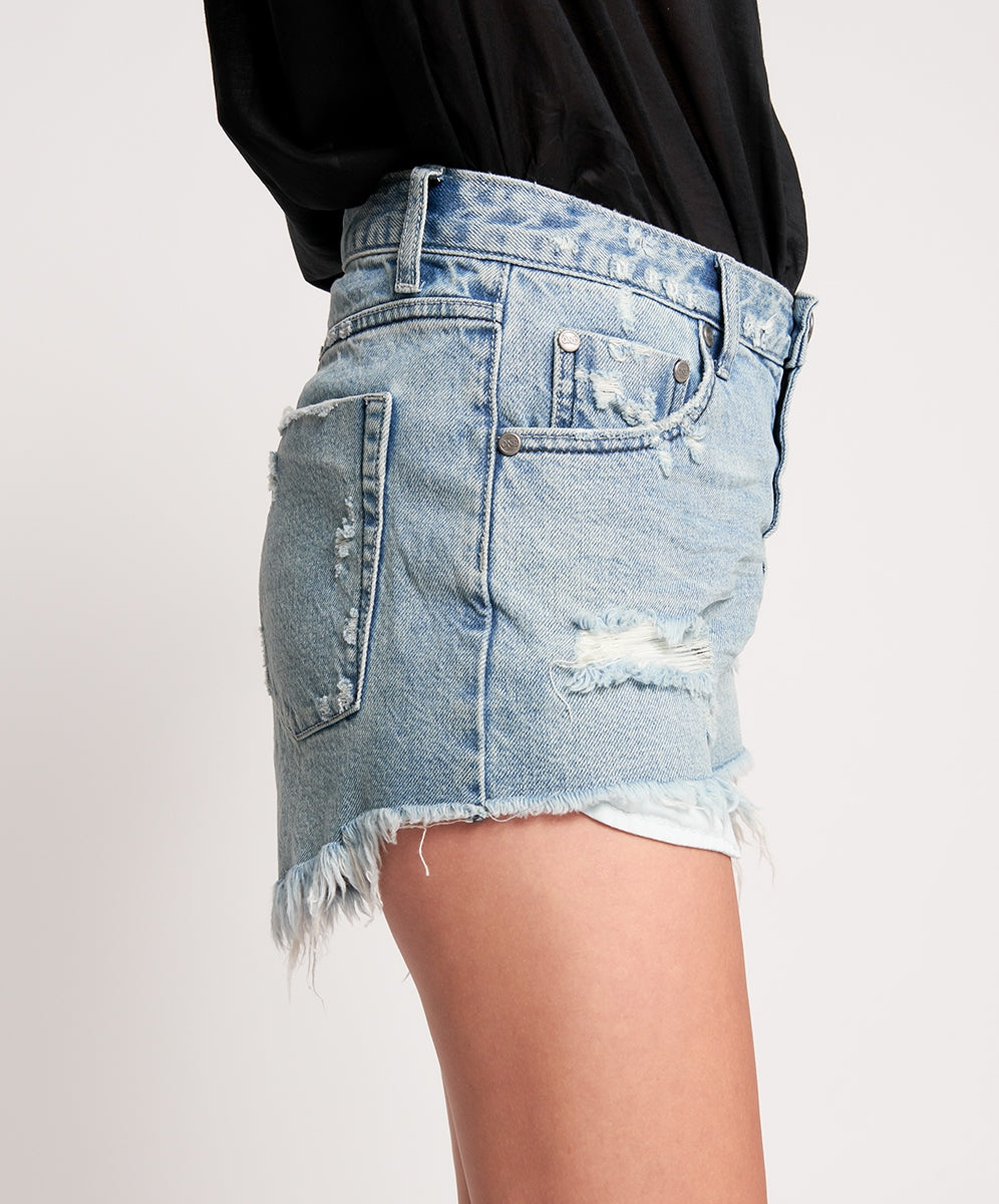 Elysian Collective One Teaspoon Salty Dog Outlaws Mid Length Denim Short