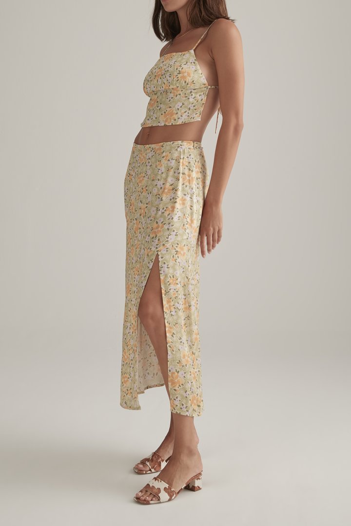 Elysian Collective Ownley Peony Skirt Sorbet Floral